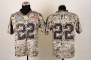 Wholesale Cheap Nike Cowboys #22 Emmitt Smith Camo Men's Stitched NFL New Elite USMC Jersey