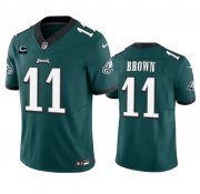 Wholesale Cheap Men's Philadelphia Eagles #11 A. J. Brown Green 2023 F.U.S.E. With 1-Star C Patch Vapor Untouchable Limited Football Stitched Jerseys