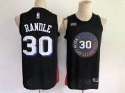 Wholesale Cheap Men New York Knicks 30 Randle Black City Edition 2021 NBA Jersey
