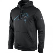 Wholesale Cheap Men's Carolina Panthers Nike Black Practice Performance Pullover Hoodie