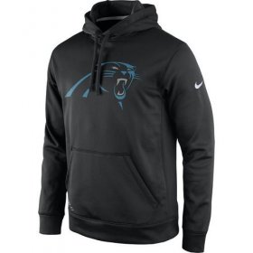 Wholesale Cheap Men\'s Carolina Panthers Nike Black Practice Performance Pullover Hoodie
