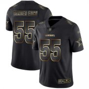 Wholesale Cheap Nike Cowboys #55 Leighton Vander Esch Black/Gold Men's Stitched NFL Vapor Untouchable Limited Jersey