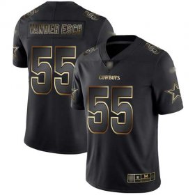Wholesale Cheap Nike Cowboys #55 Leighton Vander Esch Black/Gold Men\'s Stitched NFL Vapor Untouchable Limited Jersey