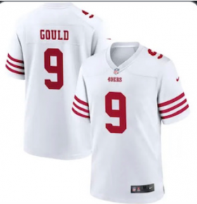 Wholesale Cheap Men\'s San Francisco 49ers #9 Robbie Gould 2022 New White Vapor Untouchable Limited Stitched Jersey