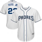 Wholesale Cheap Padres #23 Fernando Tatis Jr. White New Cool Base Stitched MLB Jersey