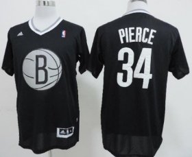 Wholesale Cheap Brooklyn Nets #34 Paul Pierce Revolution 30 Swingman 2013 Christmas Day Black Jersey
