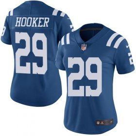 Wholesale Cheap Nike Colts #29 Malik Hooker Royal Blue Women\'s Stitched NFL Limited Rush Jersey