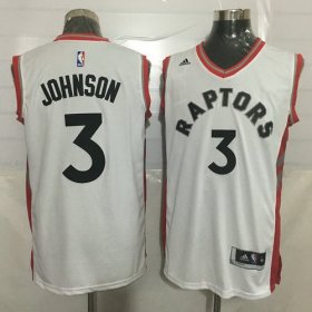 Wholesale Cheap Men\'s Toronto Raptors #3 James Johnson White New NBA Rev 30 Swingman Jersey