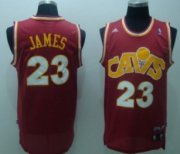 Wholesale Cheap Cleveland Cavaliers #23 LeBron James CavFanatic Red Swingman Throwback Jersey