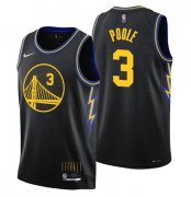 Wholesale Cheap Men's Golden State Warriors #3 Jordan Poole Black Stitched Basketball Jersey