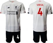Wholesale Cheap Liverpool #4 Virgil Away Soccer Club Jersey