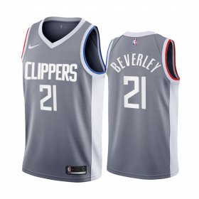 Wholesale Cheap Los Angeles Clippers #21 Patrick Beverley Gray NBA Swingman 2020-21 Earned Edition Jersey