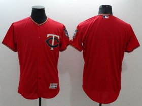 Wholesale Cheap Twins Blank Red Flexbase Authentic Collection Stitched MLB Jersey