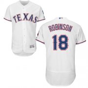 Wholesale Cheap Rangers #18 Drew Robinson White Flexbase Authentic Collection Stitched MLB Jersey