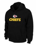 Wholesale Cheap Kansas City Chiefs Authentic Logo Pullover Hoodie Black