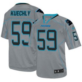 Wholesale Cheap Nike Panthers #59 Luke Kuechly Lights Out Grey Men\'s Stitched NFL Elite Jersey