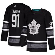 Wholesale Cheap Adidas Maple Leafs #91 John Tavares Black Authentic 2019 All-Star Stitched Youth NHL Jersey
