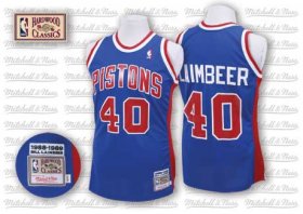 Wholesale Cheap Detroit Pistons #40 Bill Laimbeer Blue Swingman Throwback Jersey