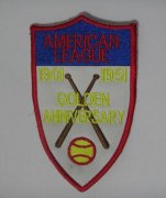Wholesale Cheap Stitched MLB American League 1901-1951 Golden Anniversary Jersey Patch