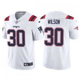 Wholesale Cheap Men\'s New England Patriots #30 Mack Wilson White Vapor Untouchable Limited Stitched Jersey