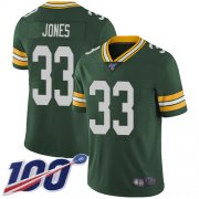 Wholesale Cheap Nike Packers #33 Aaron Jones Green Team Color Men's Stitched NFL 100th Season Vapor Limited Jersey