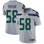 Wholesale Cheap Nike Seahawks #58 Darrell Taylor Grey Alternate Men's Stitched NFL Vapor Untouchable Limited Jersey