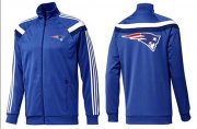 Wholesale Cheap NFL New England Patriots Team Logo Jacket Blue_5