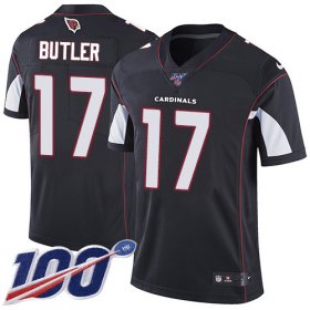 Wholesale Cheap Nike Cardinals #17 Hakeem Butler Black Alternate Men\'s Stitched NFL 100th Season Vapor Limited Jersey