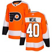 Wholesale Cheap Adidas Flyers #40 Jordan Weal Orange Home Authentic Stitched NHL Jersey
