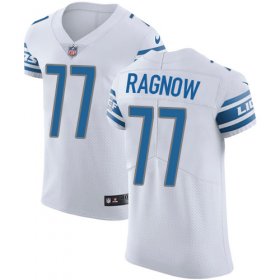 Wholesale Cheap Nike Lions #77 Frank Ragnow White Men\'s Stitched NFL Vapor Untouchable Elite Jersey