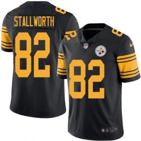 Wholesale Cheap Nike Steelers #82 John Stallworth Black Men\'s Stitched NFL Limited Rush Jersey