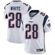 Wholesale Cheap Nike Patriots #28 James White White Men's Stitched NFL Vapor Untouchable Limited Jersey