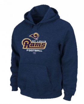 Wholesale Cheap Los Angeles Rams Critical Victory Pullover Hoodie Dark Blue