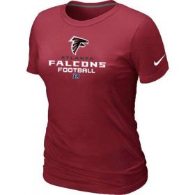 Wholesale Cheap Women\'s Nike Atlanta Falcons Critical Victory NFL T-Shirt Red