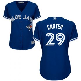 Wholesale Cheap Blue Jays #29 Joe Carter Blue Alternate Women\'s Stitched MLB Jersey