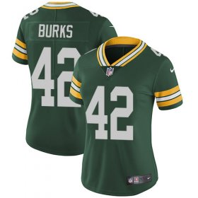 Wholesale Cheap Nike Packers #42 Oren Burks Green Team Color Women\'s Stitched NFL Vapor Untouchable Limited Jersey