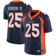 Wholesale Cheap Nike Broncos #25 Melvin Gordon III Navy Blue Alternate Men's Stitched NFL Vapor Untouchable Limited Jersey