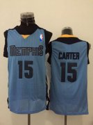 Wholesale Cheap Men's Memphis Grizzlies #15 Vince Carter Light Blue Swingman Jersey