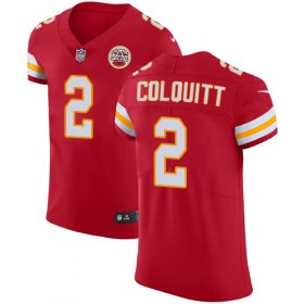 Wholesale Cheap Nike Chiefs #2 Dustin Colquitt Red Team Color Men\'s Stitched NFL Vapor Untouchable Elite Jersey