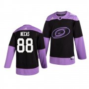 Wholesale Cheap Carolina Hurricanes #88 Martin Necas Adidas Men's Hockey Fights Cancer Practice NHL Jersey Black