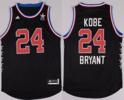 Wholesale Cheap 2015 NBA Western All-Stars #24 Kobe Bryant Revolution 30 Swingman Black Jersey
