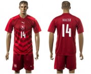 Wholesale Cheap Czech #14 Vacek Red Home Soccer Country Jersey