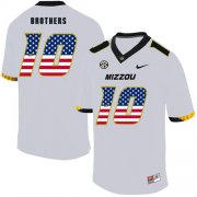 Wholesale Cheap Missouri Tigers 10 Kentrell Brothers White USA Flag Nike College Football Jersey
