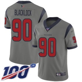 Wholesale Cheap Nike Texans #90 Ross Blacklock Gray Men\'s Stitched NFL Limited Inverted Legend 100th Season Jersey