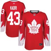 Wholesale Cheap Adidas Maple Leafs #43 Nazem Kadri Red Team Canada Authentic Stitched NHL Jersey