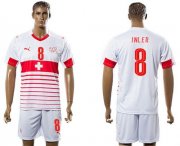 Wholesale Cheap Switzerland #8 Inler Away Soccer Country Jersey