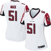 Wholesale Cheap Nike Falcons #51 Alex Mack White Women's Stitched NFL Elite Jersey