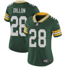 Wholesale Cheap Nike Packers #28 AJ Dillon Green Team Color Women\'s Stitched NFL Vapor Untouchable Limited Jersey