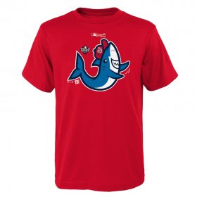 Wholesale Cheap Washington Nationals Majestic Youth 2019 World Series Bound Authentic Collection Rally Shark T-Shirt Red