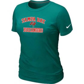 Wholesale Cheap Women\'s Nike Tampa Bay Buccaneers Heart & Soul NFL T-Shirt Light Green